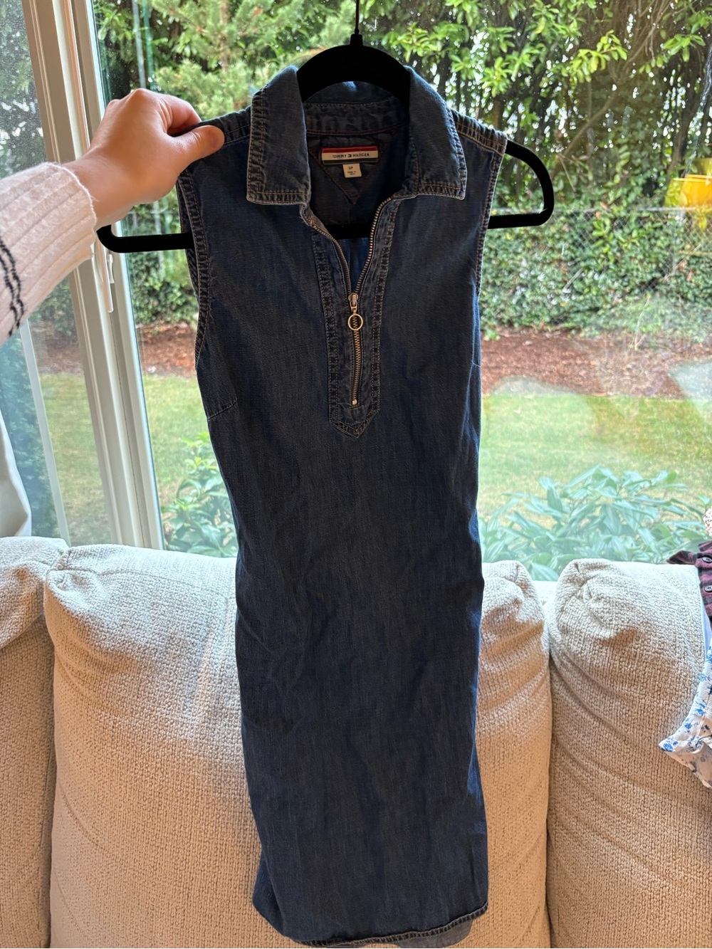Tommy Hilfiger Dark Blue Denim Sleeveless Mini Dress